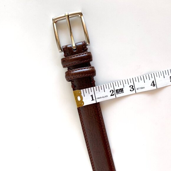 Aurelio Valentino Genuine Leather Men's Size 40 Men's Belt Brown - Picture 5 of 7